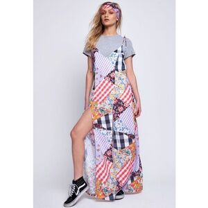 Jaded London⎪Patchwork Gingham Midi Dress